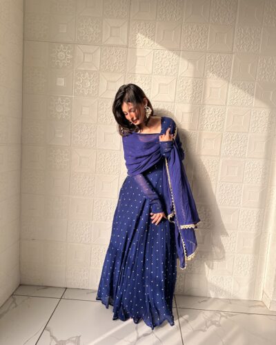 Blue Anarkali