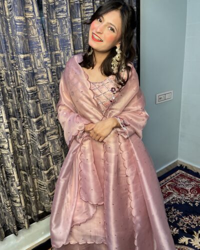 DUSKY PINK SHARARA