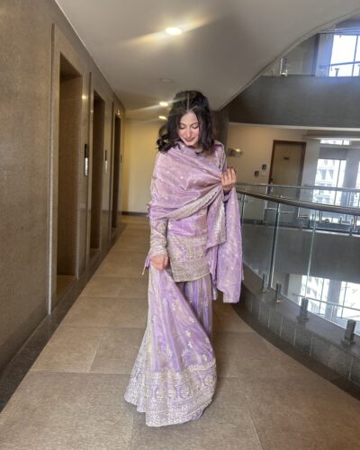 Lilac Grace Sharara Set